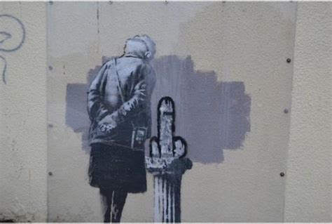 Banksy Art Buff Mural Vandalised In Folkestone Artlyst