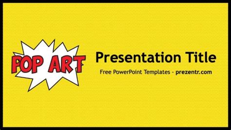 Free Pop Art Powerpoint Template Prezentr Free Ppt Templates