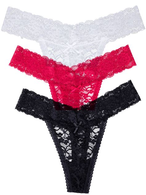 Us Women Floral Lace High Cut G String Panties Thong Underwear Underpants Briefs Intimates