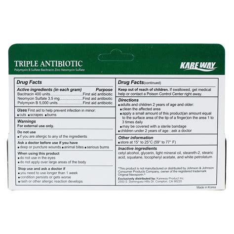 Pure Aid Triple Antibiotic Ointment 033oz Compare To Neosporin