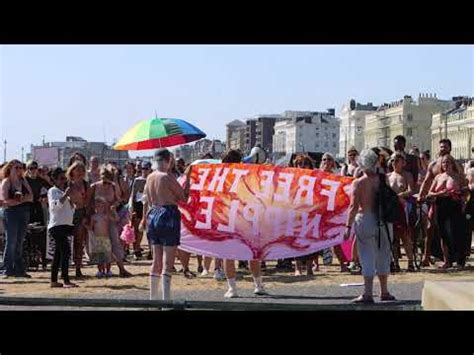 Free The Nipple Took Place In Brighton Youtube