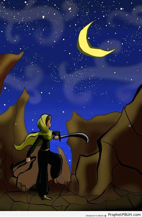 Hijabi Warrior Drawing Drawings Prophet Pbuh Peace Be Upon Him