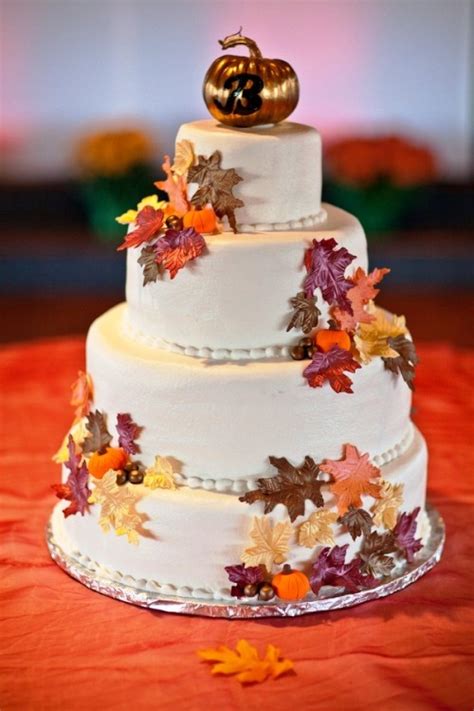 24 Great Ideas For Fall Wedding Cake Decoration Style Motivation