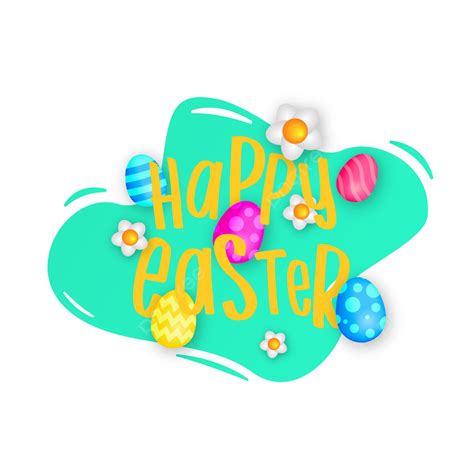 Easter Greeting Clipart Transparent Background Happy Easter Greeting