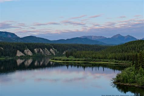 Teslin River From Bridge Marsh Lake To Watson Lake Yukon Flickr