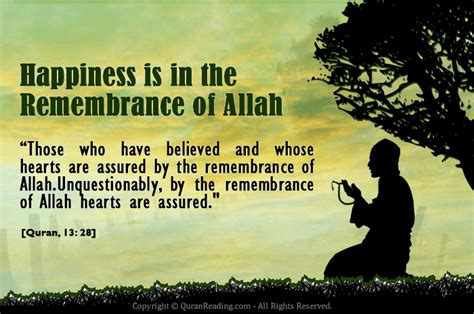 Happiness Is In Remembrance Of Allah Islamic Articles