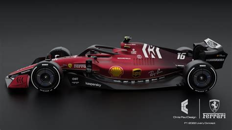 Chris Paul Design Scuderia Ferrari F1 2022 Livery Concept Youtube