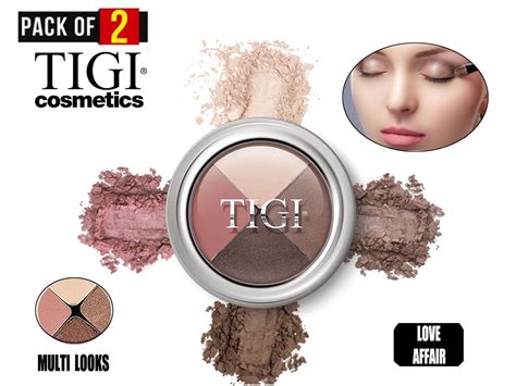 Pack 2 TIGI Cosmetics High Density Quad Eyeshadow Love Affair 0 32