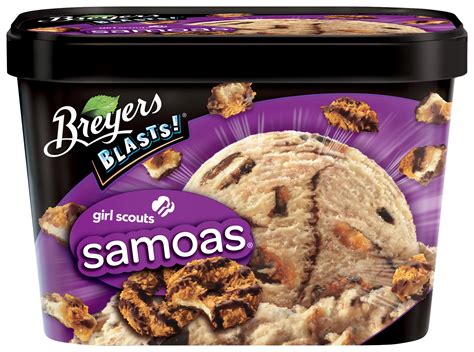 Breyers Blasts Girl Scouts Samoas Frozen Dairy Dessert Shop Ice Cream At H E B