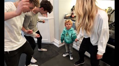 Mini Jake Paul Learns To Dance At The Team 10 House Youtube