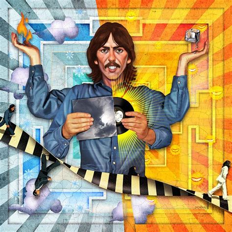Here Comes The Sun By Jon Berkeley Via Behance George Harrison Art