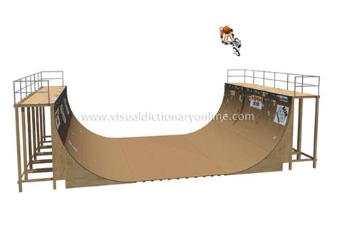 Sports And Games Cycling Bmx Half Pipe Image Visual Dictionary