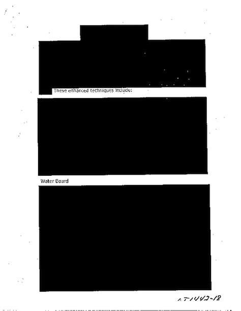 Redacted Cia Document About Torture Almost Entirely Blacked Out Boing