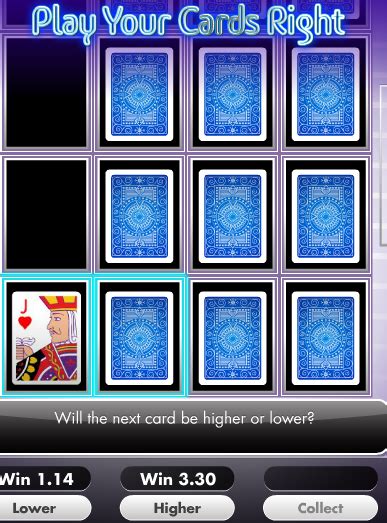 This game is for entertainment only, no actual money can be won or lost. prediction - Successive odds of a high or low card on Play your cards right(Card Sharks) - Cross ...