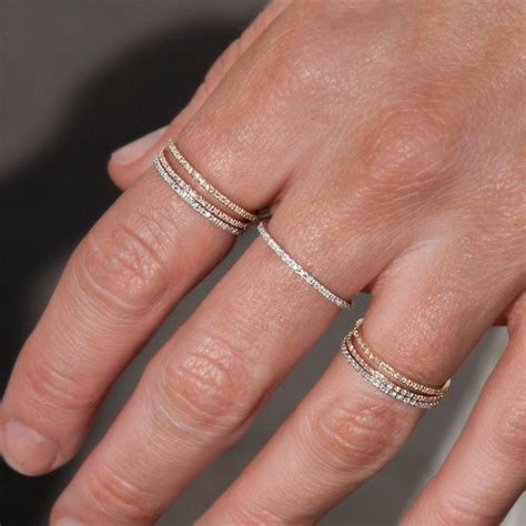 Buy White Gold Diamond Eternity Stacking Ring Online Diamond Eternity