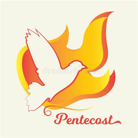 Pentecost Sunday Catholic Christian Holiday Holy Day Spirit Flame Dove
