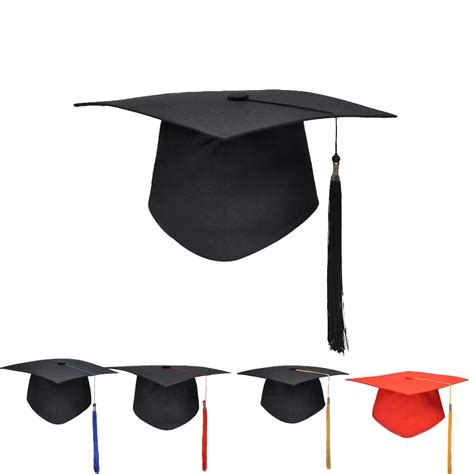 New High Quality Adult Bachelor Graduation Caps With Tassels University
