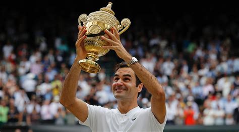 In 2003, we saw a young swiss address his fans for the first time as a wimbledon champion. Roger Federer Wins Eighth Wimbledon, Sportsbooks Like Him ...