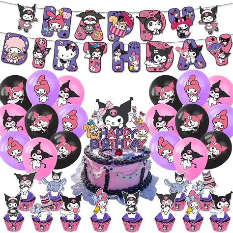 Buy Kuromi Birthday Party Supplies33 Pcs Kuromi Party Decorations With