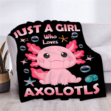 Axolotl Blanket Axolotl T For Boys Girls Axolotl Lovers