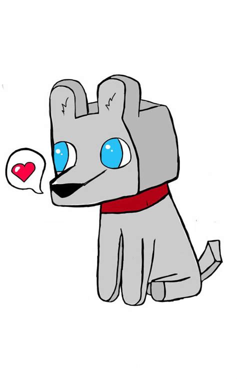 Minecraft Wolf Drawing At Explore Collection Of