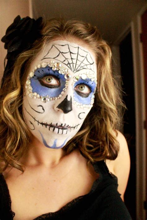 From Dahlias To Doxies Dia De Los Muertos Sugar Skull Face Paint