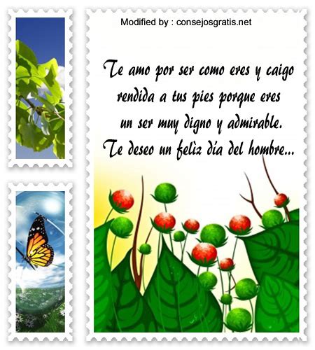 Ver más ideas sobre mensajes dia del hombre, día del hombre, frases para hombres. Bellos mensajes de amor para el día del hombre | Frases ...