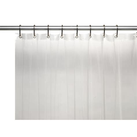 Carnation Shower Stall Sized 8 Gauge Vinyl Shower Curtain Liner In