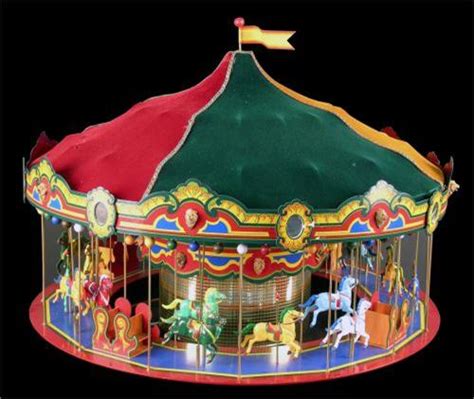 Miniature Carousel Complete And Working W Music