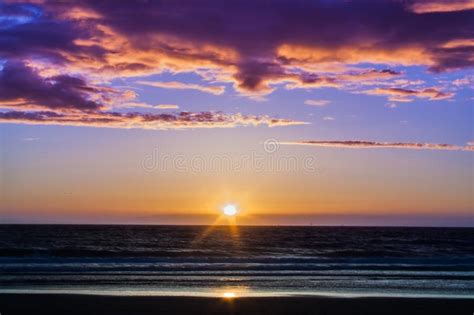 Sunset At The Beach Stock Image Image Of Extent Edge 99312929