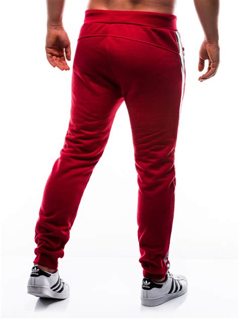 Mens Sweatpants P803 Red Modone Wholesale Clothing For Men