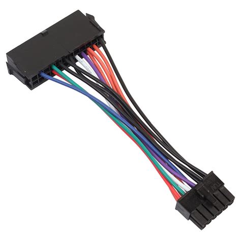 1xpsu Atx 24pin Female To 12pin Male Power Supply Sleeved Cable Cord