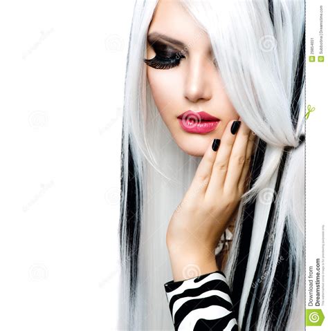 Fashion Girl Black And White Style Stock Image Image Of