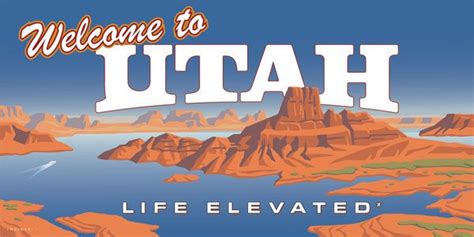 Utah Welcome Sign Bison And Buffalo Hunts