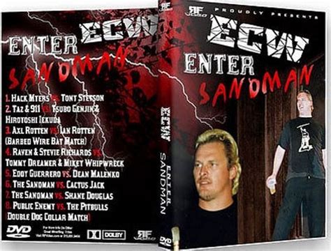 Ecw Wrestling Enter Sandman Dvd R Shane Douglas Stevie Richards Tommy