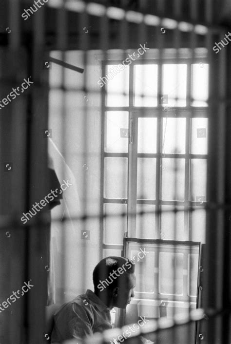 Inmate Looking Outside Window Soledad State Editorial Stock Photo