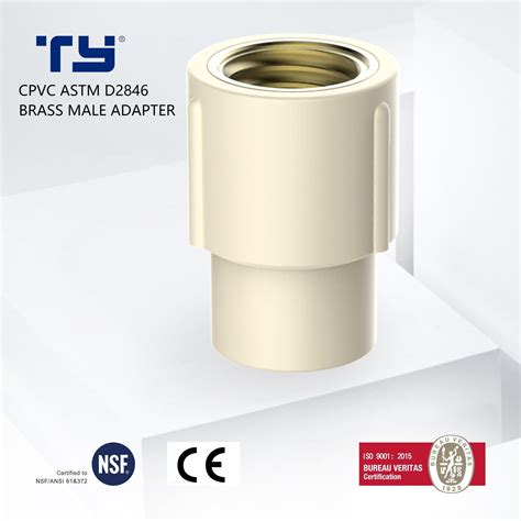 Astm D2846 Plasticcpvc Pipe Fittings Female Adapter With Brass Thread