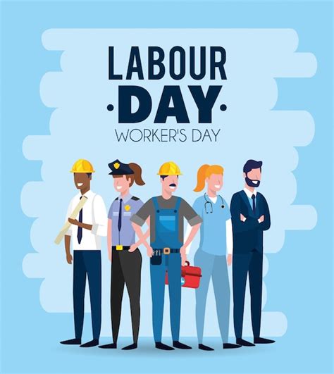 Premium Vector Professional Employers To Celebrate Labour Day