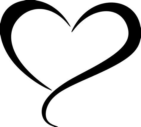 18 Vector Heart Outline Png