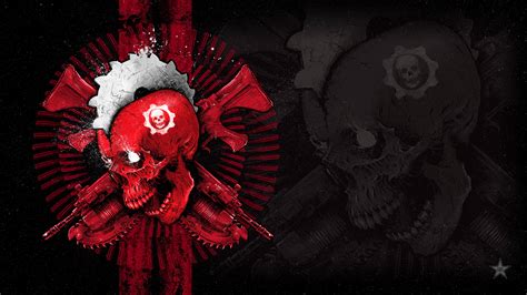 Red And Black Skull Logo Wallpaper Hd Wallpaper Wallpaper Flare