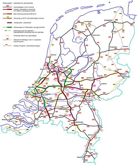 Snelwegen Kaart Nederland Kaart