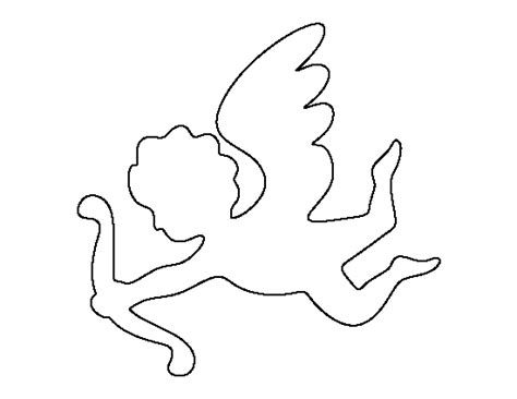 Cupid Pattern Use The Printable Outline For Crafts Creating Stencils