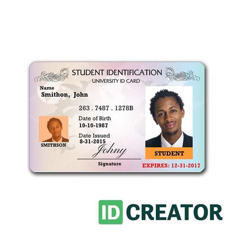 Students are eligible to obtain a card 1 to 2 business days after. Student Id Card Template Excel - Cards Design Templates