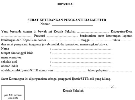 Surat Keterangan Pengganti Ijazah Registrasi The Best Porn Website