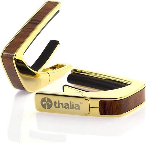 Thalia Exotic Series Guitar Capo Gold Finish Wsantos Reverb