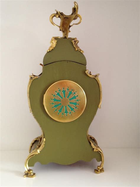 Buy seiko decorative floral mantel chrome from creative watch co | view our large range of seiko clocks online or in our store. 19th Century Louis XV Style Green Floral Decorated Mantel ...
