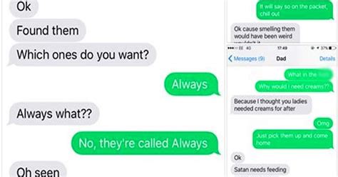 dad s texts to daughter go viral after he attempts to buy her pads