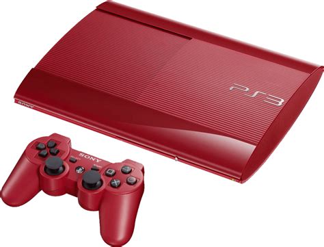 PlayStation 3 Super Slim 500GB Console - Garnet Red (PS3)(Pwned) | Buy png image