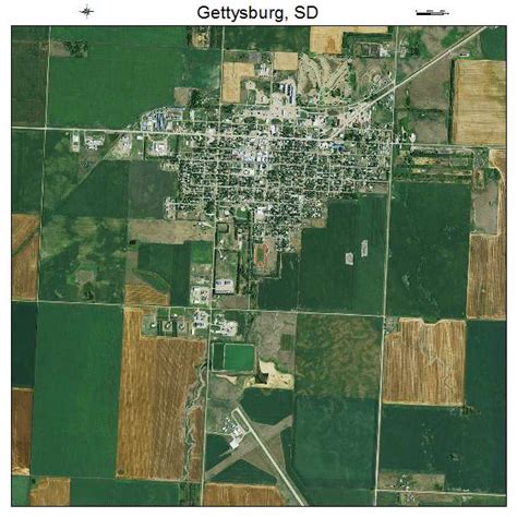 Aerial Photography Map Of Gettysburg Sd South Dakota