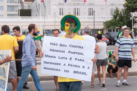 Brazilians Protest Against Government And President Editorial